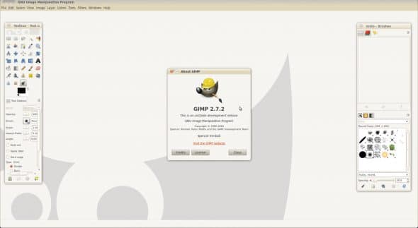 GIMP's default appearance