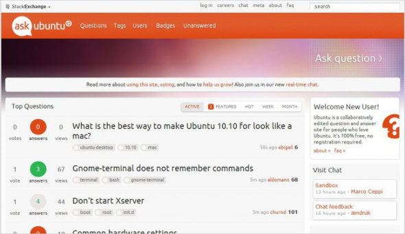 AskUbuntu website