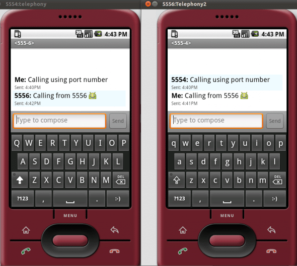 SMS emulation