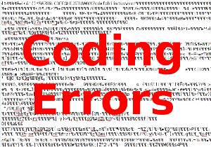 Dealing with coding errors