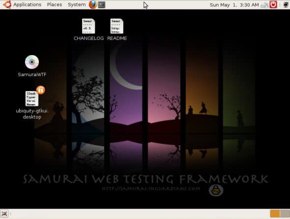 The Samurai WTF desktop