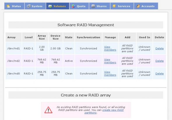 Verifying RAID 1 partitions