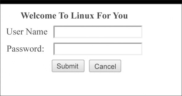 A simple login page