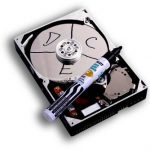 Inside the hard drive