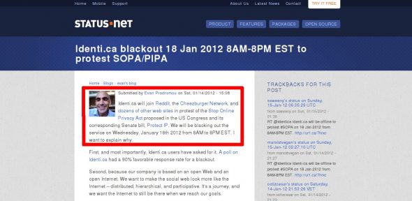 status.net official blog reports they will take down identi.ca for 12 hours