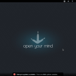 After installing, indicates 212 updates -- because it's been a month since they released the distro