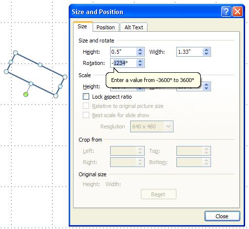 A 'bug vs feature' example from MS PowerPoint