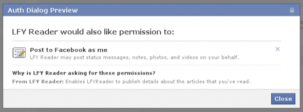 The extended permissions preview
