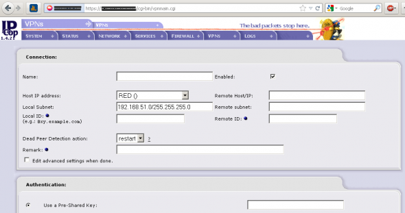 Configuring site-to-site VPNs