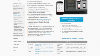 Figure 1 - Download Android Studio