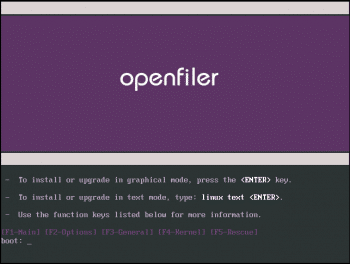 Figure 2 OpenFiler