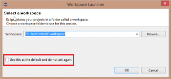 Figure 3 Workspace Launcher