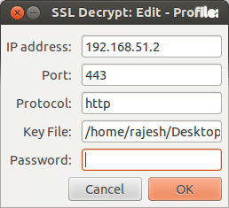 Screenshot1 SSL Decrypt Properties
