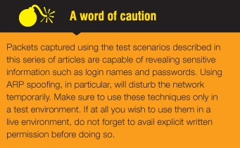 Wireshark caution
