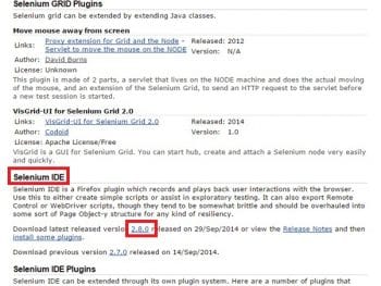 Figure 3 Selenium Download Page