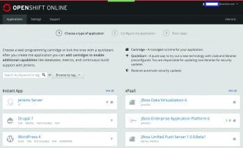 Figure 2: Select the type of application