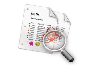 File with magnifying glass
