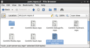 Figure 5 Scalr repository