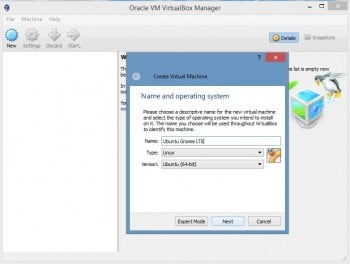 Figure 1 - Creating VM