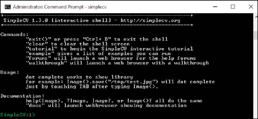 SimpleCV: Making Vision Computing Easy and Effective