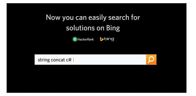 Microsoft Bing HackerRank