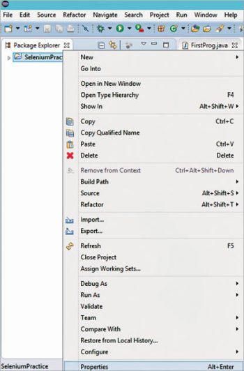 Figure 2 Configure Eclipse with WebDriver