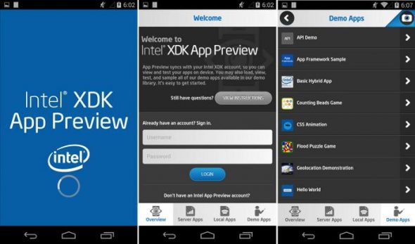 Intel App Preview