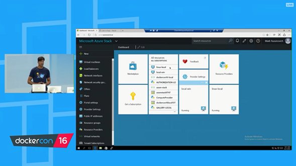 Microsoft Azure Stack Docker support