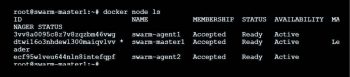 Figure 8 Listing the three-node cluster