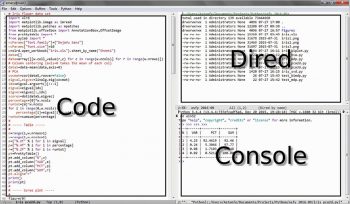 Figure 2 Python and Emacs