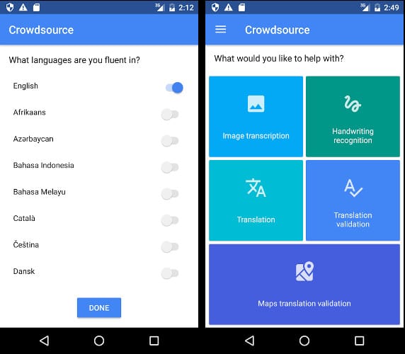 Google Crowdsource app