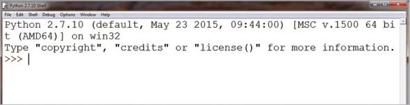 Figure 3 Python IDLE environment 