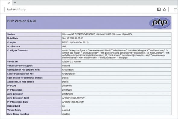Setting Up Apache and PHP on Windows