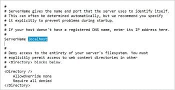 Figure 4 Change in ServerName