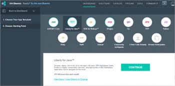 Figure 6 IBM Bluemix supported programming languages