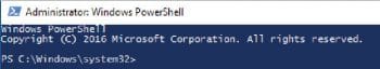 Figure 1 Opening view of PowerShell
