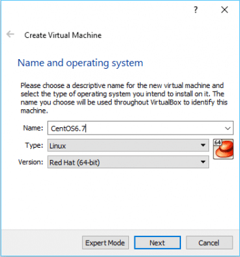 Figure 2 Virtual Box Create VM