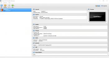 Figure 3 Virtual Box VM Created