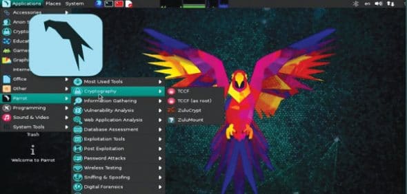 Parrot Security operating systems for ethical hackers