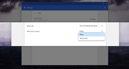 Chrome OS new power manage