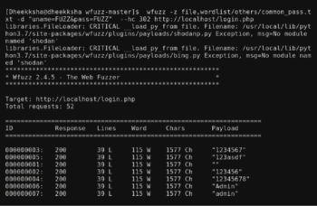 Wfuzz: Protect Your Web Application by Finding the Faults In It