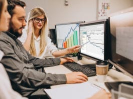 working on office project