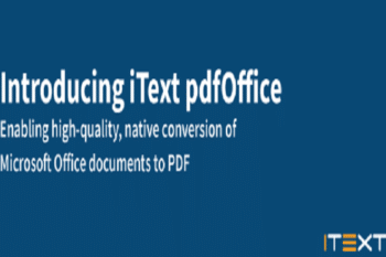 iText Software Announces New Product For Their iText 7 PDF Library, PdfOffice