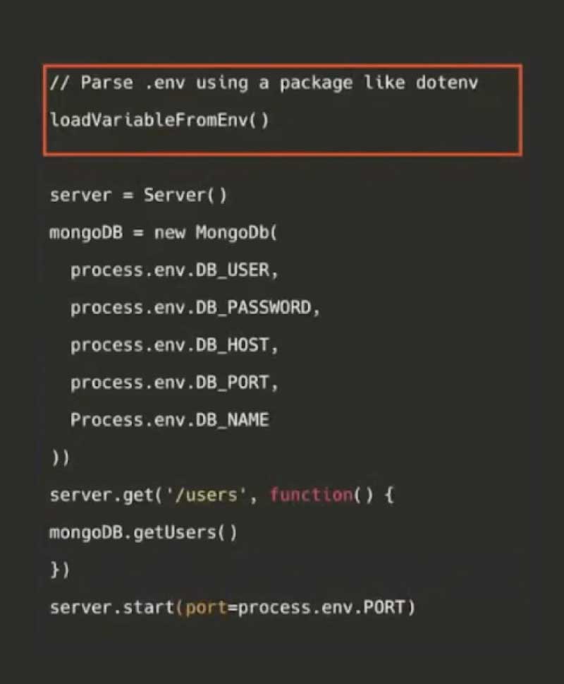 Modifying code to use dotenv