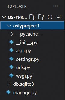 Contents of the project in VS Code