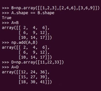 Matrix addition