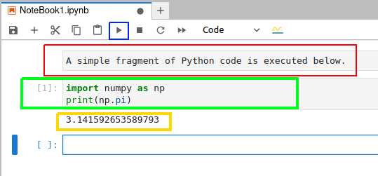Figure 3: Python code executed in Jupyter Notebook