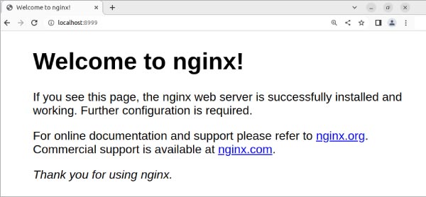 Figure 2: nginx home page
