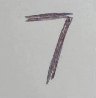 Figure 7: A handwritten digit for testing
