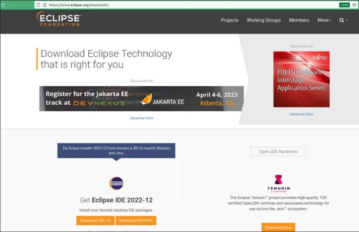 Figure 2: Eclipse extracted directory